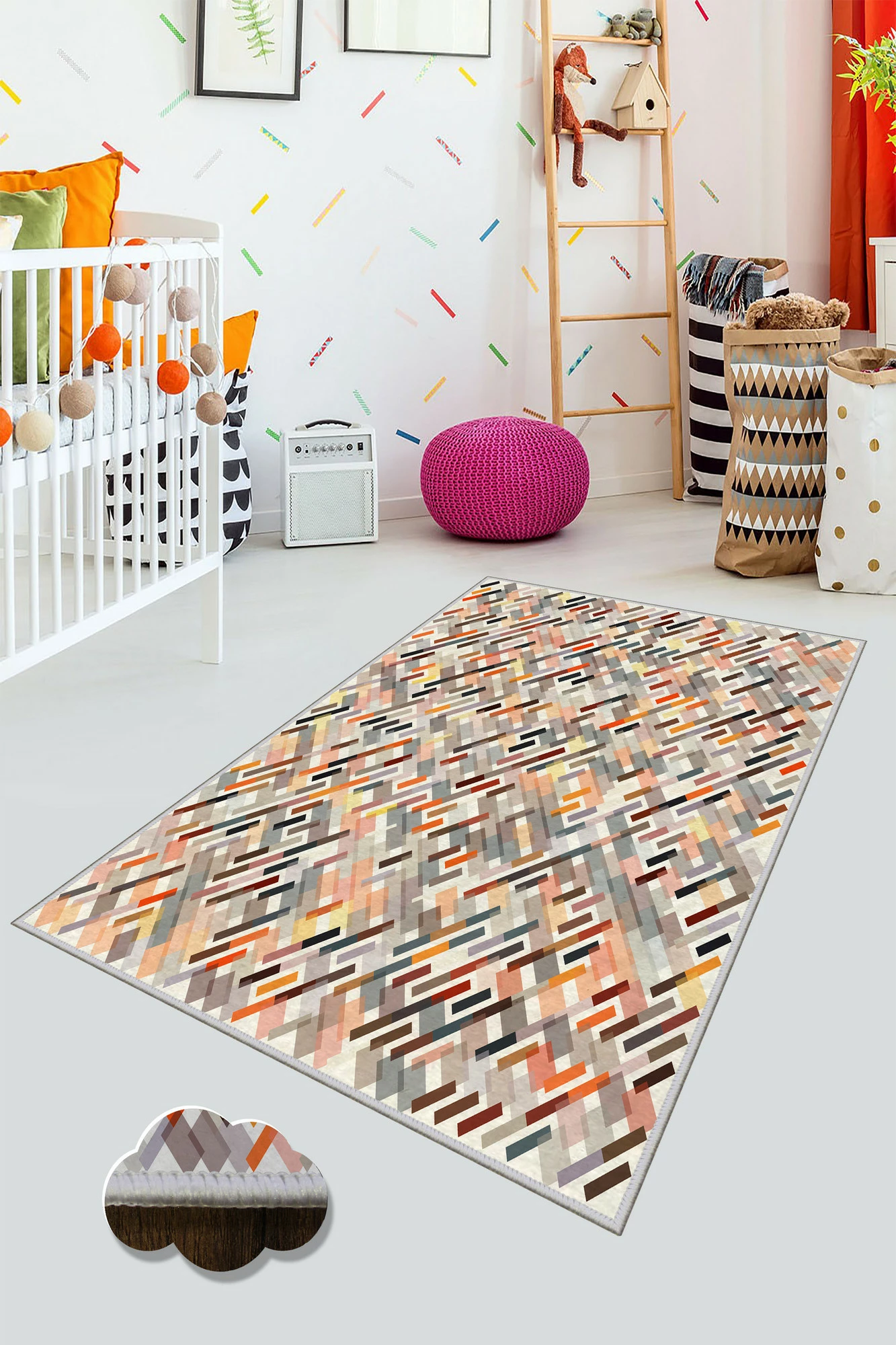 Qilim për korridor, shumëngjyrësh, Conceptum Hypnose, WOOKECE001, 100x200cm