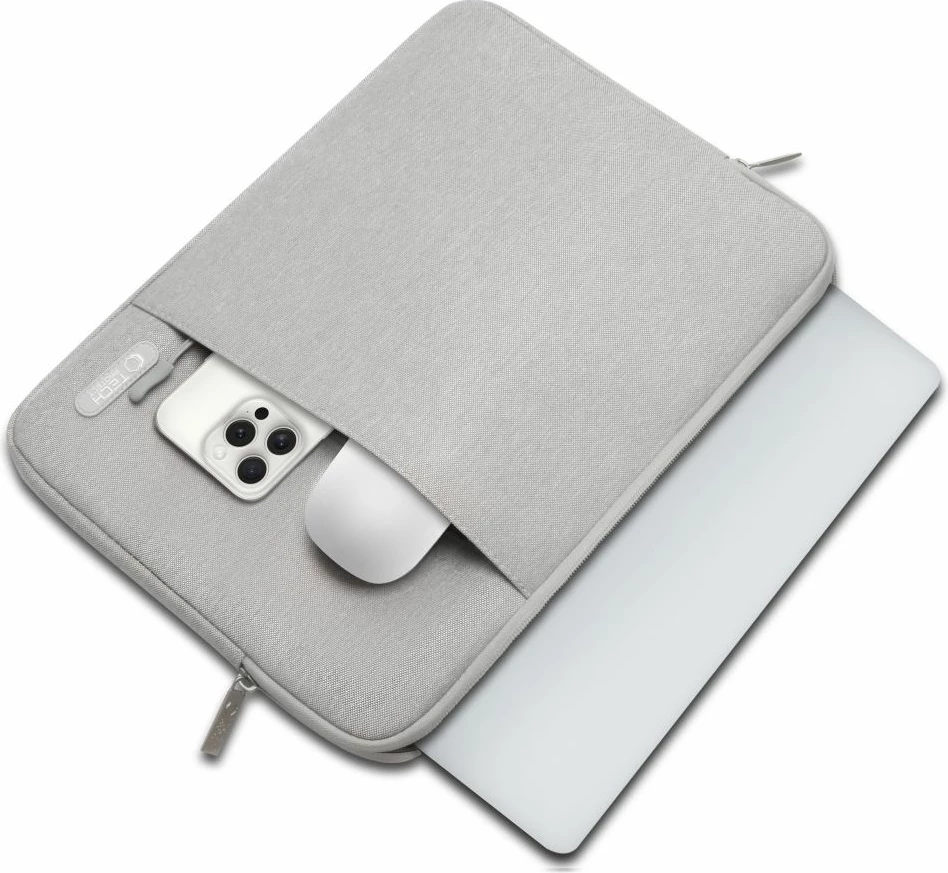 Mbështjellës laptopi Tech-Protect Sleeve, 13-14 inç, Gri
