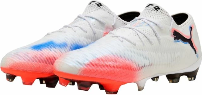 Atlete futbolli Puma për meshkuj, të bardha-portokalli