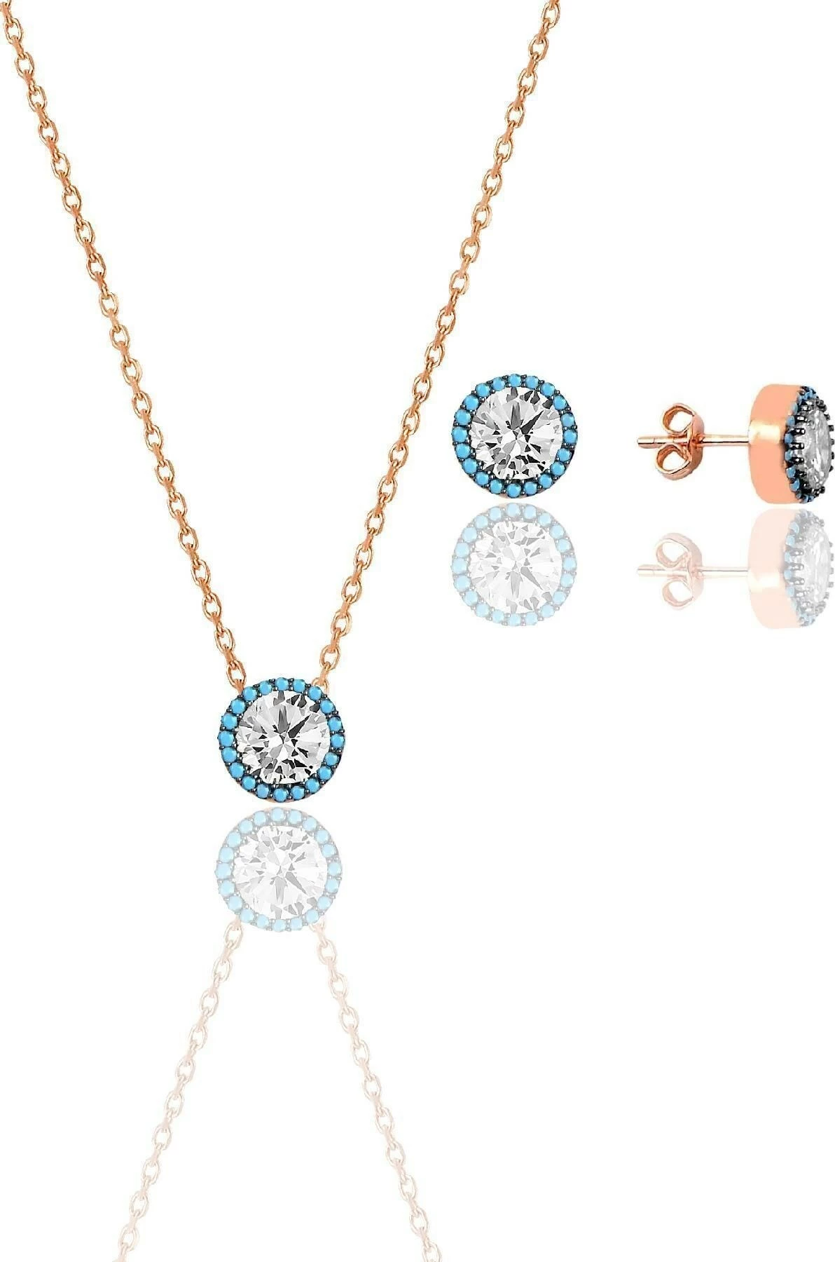 Set varëse dhe vathë argjendi, ngjyrë rozë e artë, Jumeon, SGTL12384