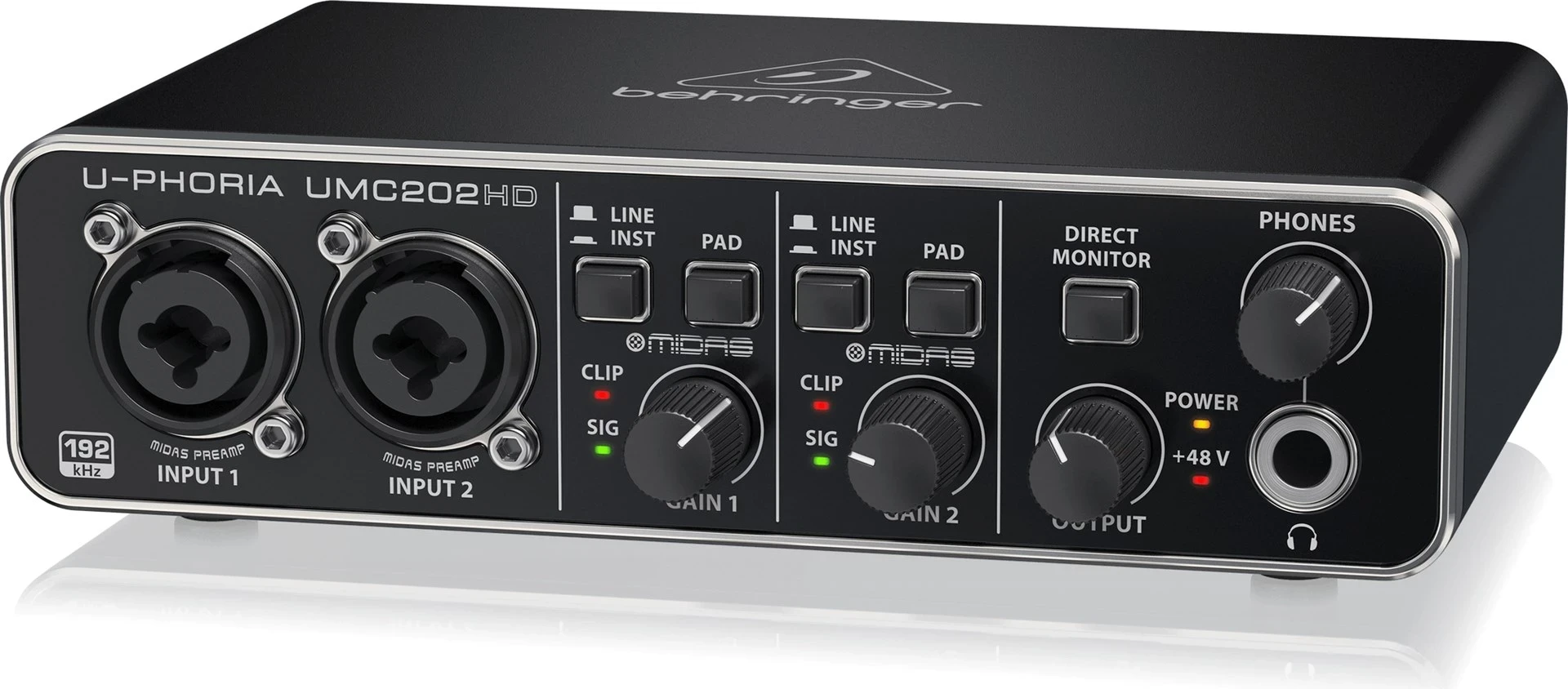 Interfejs audio Behringer UMC202HD, e zezë