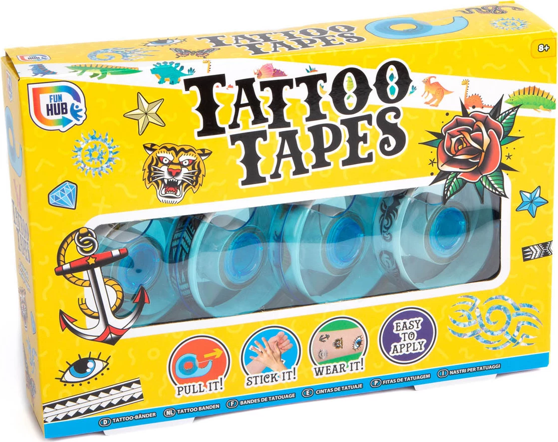Jack's Tattoo Tapes 4 Pack - Yellow