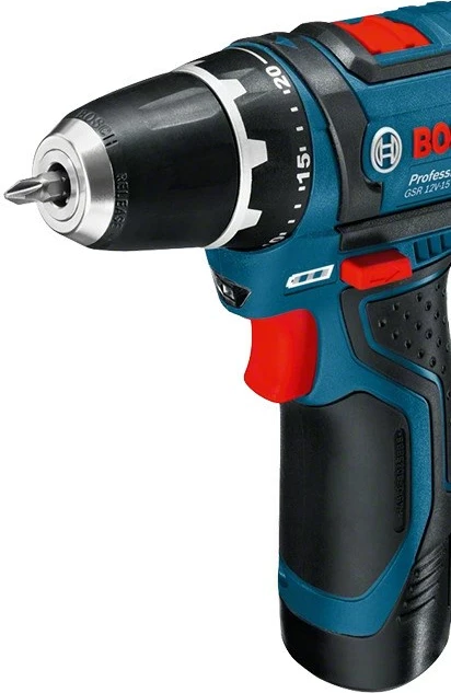 Makineri vidash Bosch 12V Li-Ion, 2 bateri, me çantë, Blu