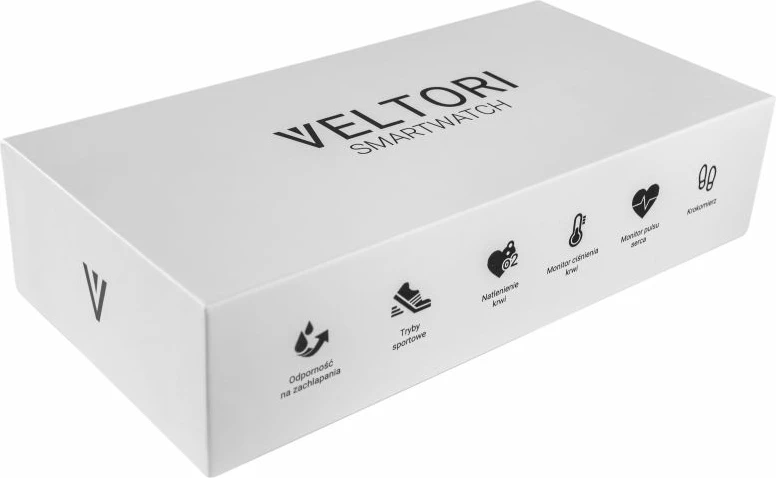 Smartwatch VELTORI unisex, e zezë
