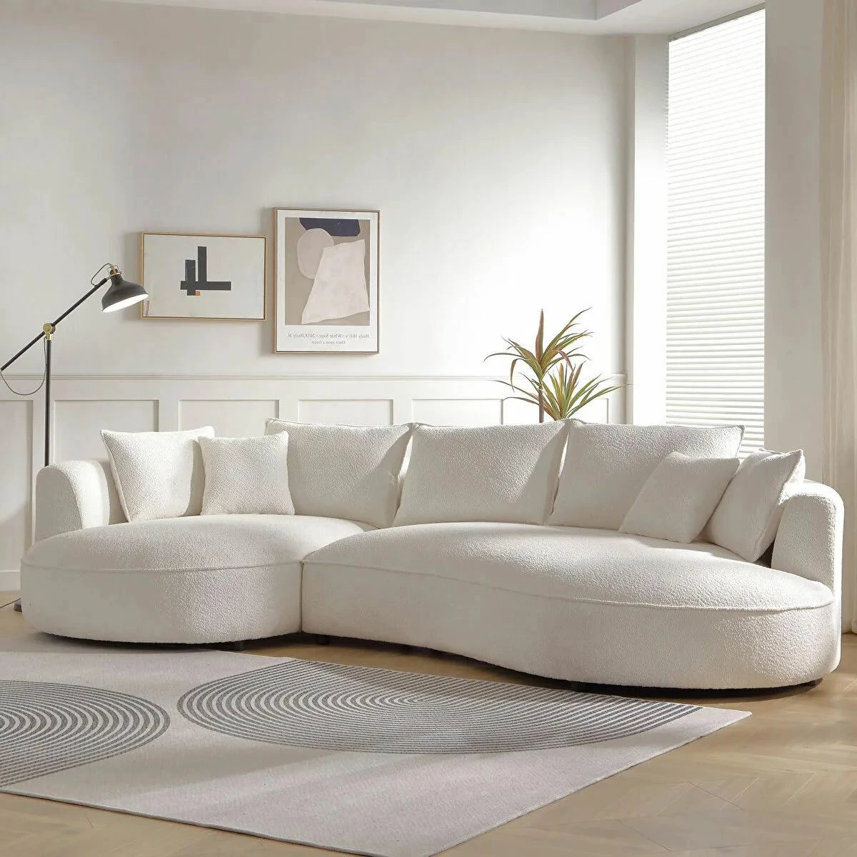 Këndare Venedik, e bardhë, Atelier del Sofa, majtas