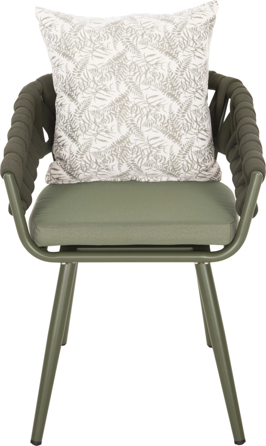 Karrige alumini CAMDEN FH6141.09 jastëk shpine me dizajn print-dritë ulliri 56x60x72-87Hcm