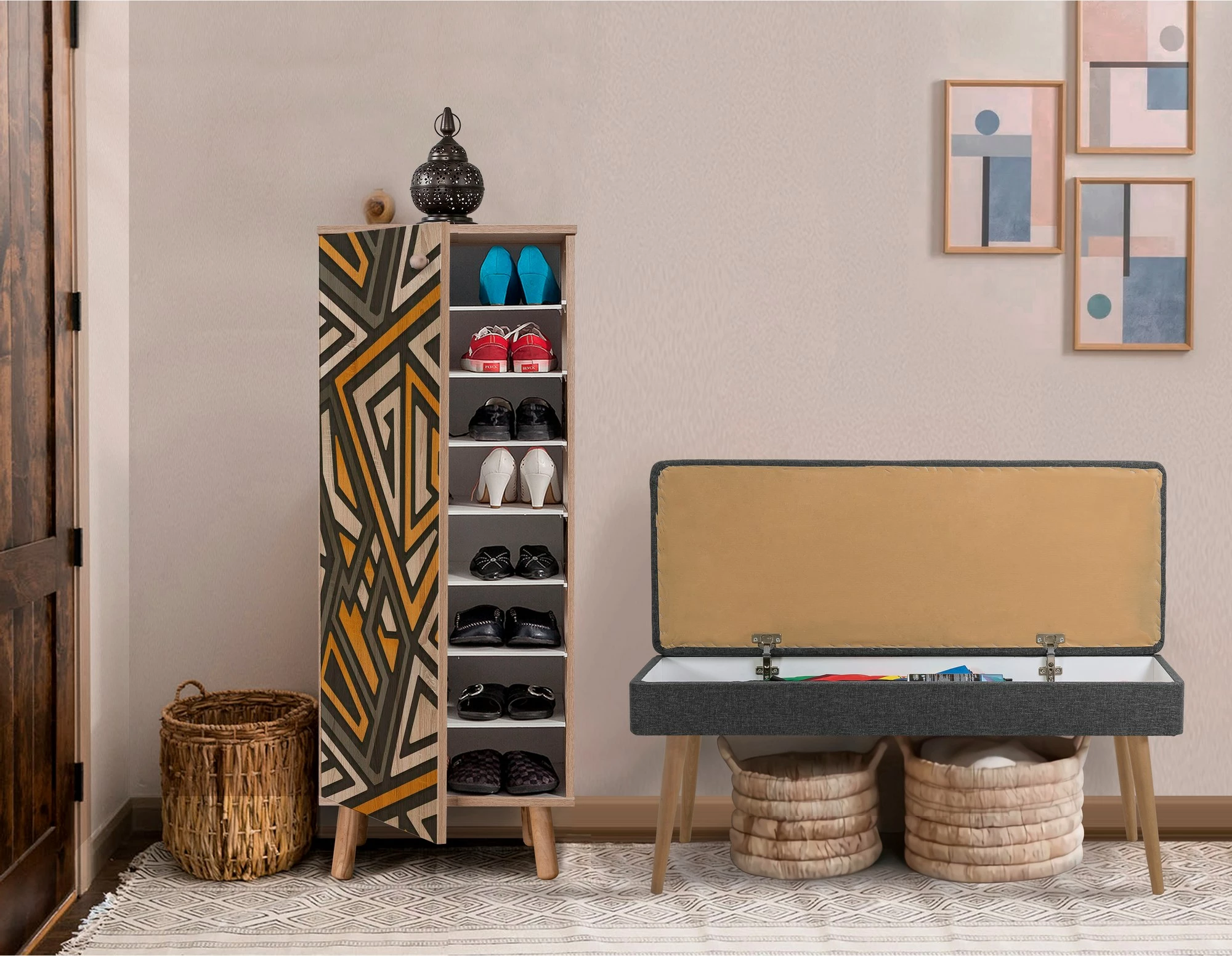 Set mobiljesh për korridor, Sonomo & Antracit, Skye Decor, 928-1053