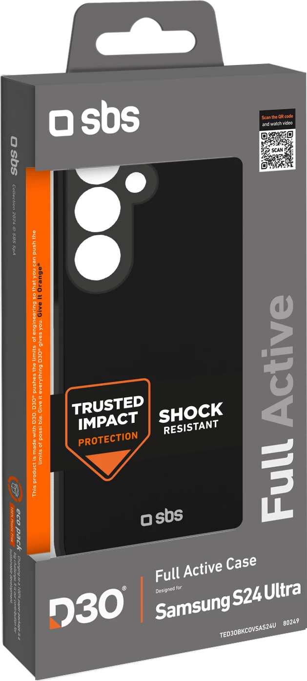 Mbështjellës SBS Full Active D3O për Samsung Galaxy S24 Ultra, i zi