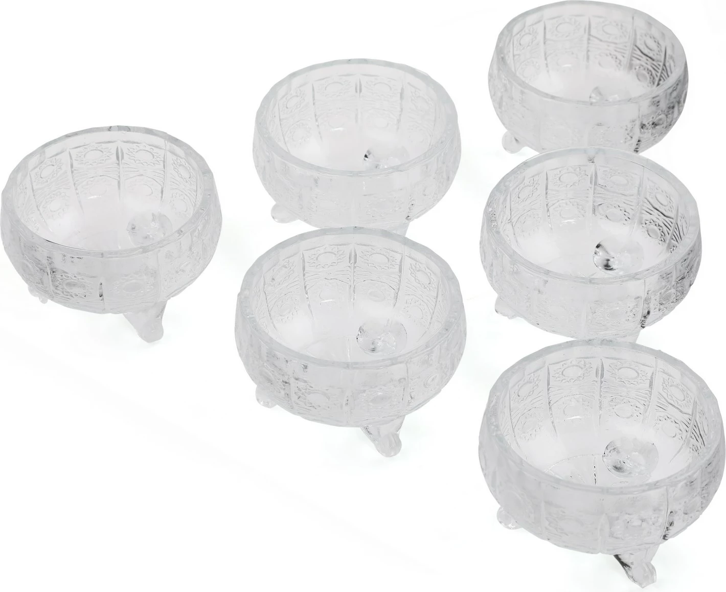 Set tasash prej qelqi (6 copë), Hermia Concept, İP-AHE6B - Eye Plain