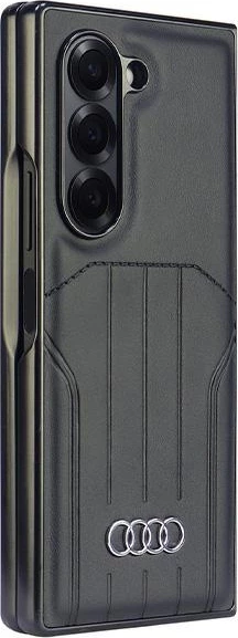 Mbështjellës Audi Synthetic Leather MagSafe për Samsung Galaxy Z Fold 6, i zi