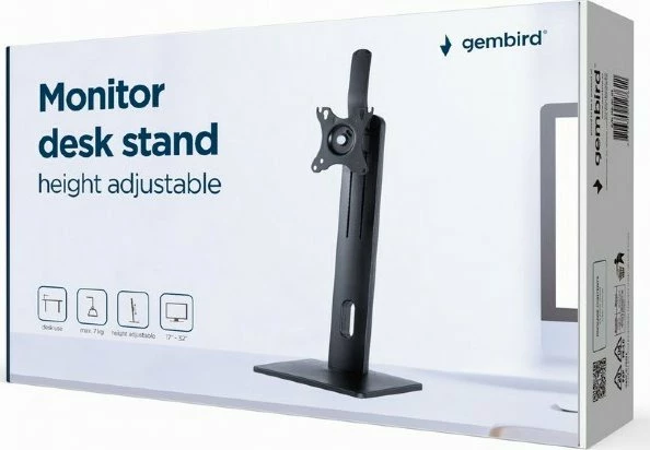 Mbajtëse monitori desktop Gembird MS-D1-01 17"-32" VESA 75x75/100x100 max 7 kg zezë