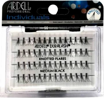 Tufa qerpikësh artificial Ardell Individuals Duralash Medium, 56 copë, të zeza