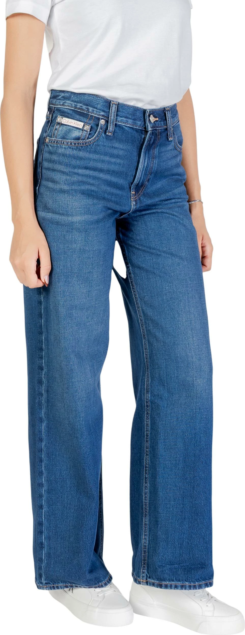 Xhinse baggy për femra Calvin Klein Jeans LOW RISE BAGGY CANAR LV047D716G, denim [Madhësia: W27]