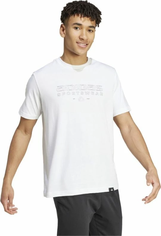 Maicë për meshkuj adidas, e bardhë