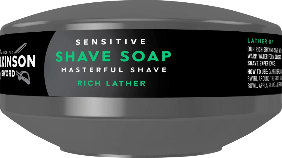 Sapun për rruajtje për meshkuj Wilkinson Sensitive 125g