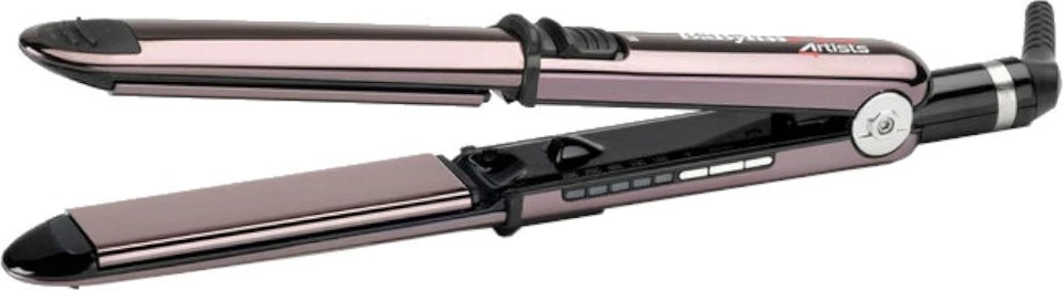 Hekur për drejtim flokësh Babyliss BAB3500E, 5 nivele temperature, Qeramik, Rozë