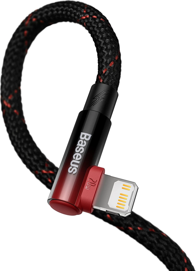 Kabllo Baseus MVP 2, USB-C në Lightning, 1m, 20W, Kuqe