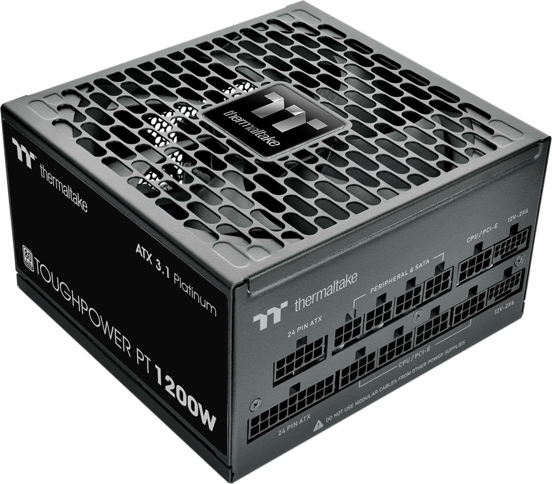 Furnizues energjie Thermaltake Toughpower PT-1200W 1200W ATX 3.1 80 Plus Platinum plotësisht modular, e zezë