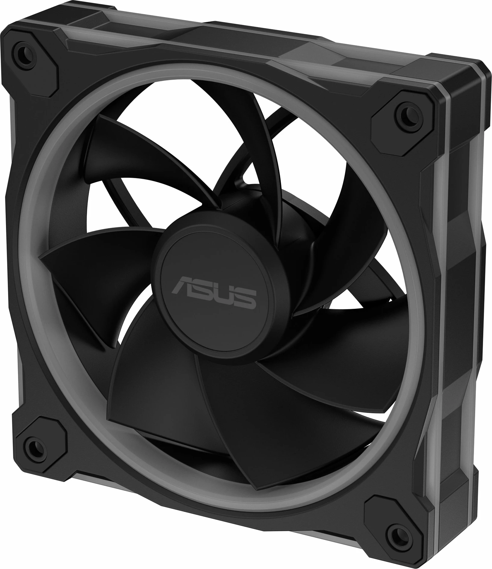 Ventilator kasë PC Asus Prime MR120 ARGB Reverse Blade 120mm 4-pin PWM, i zi (1 copë)
