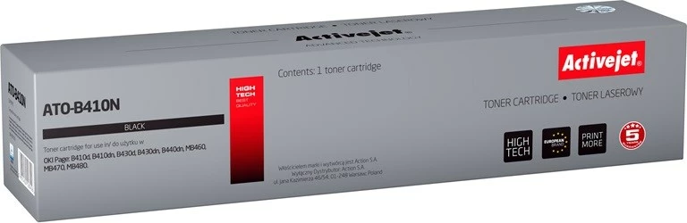 Toner zëvendësues Activejet ATO-B410N për printer OKI, i zi