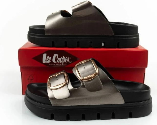 Shlapa platforme për femra Lee Cooper LCW-26-35-4461L, argjendi [Madhësia: 38]
