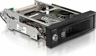 Rack mobil DeLOCK 47199 për HDD 3.5" SATA, hot-swap, 5.25" bay, i zi