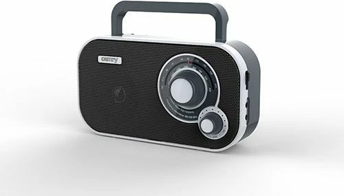 Radio portative Camry CR1140B, AM/FM, analog, furnizim rrymë dhe 4xAA, mono, e zezë