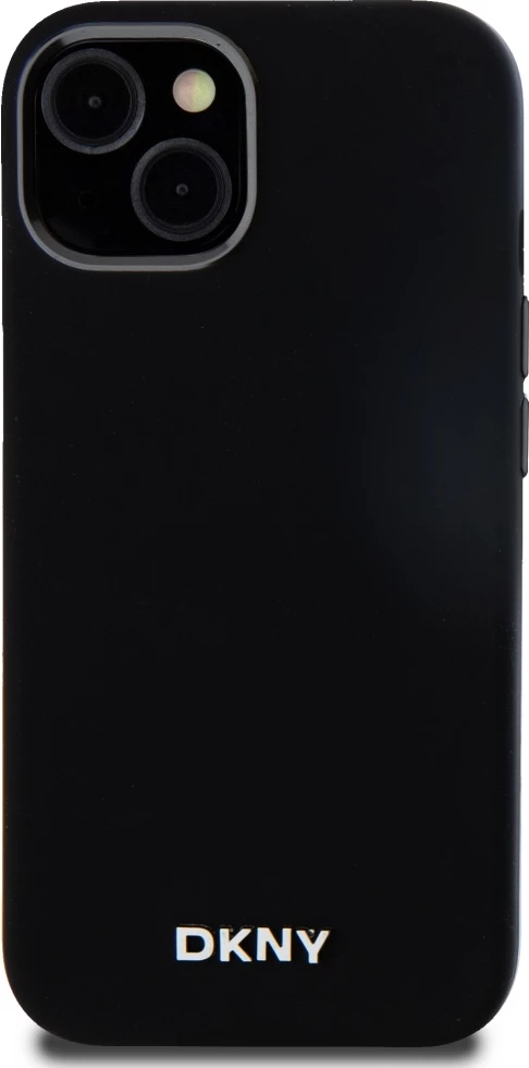 Mbështjellës DKNY Liquid Silicone MagSafe për iPhone 14/15/13, i zi