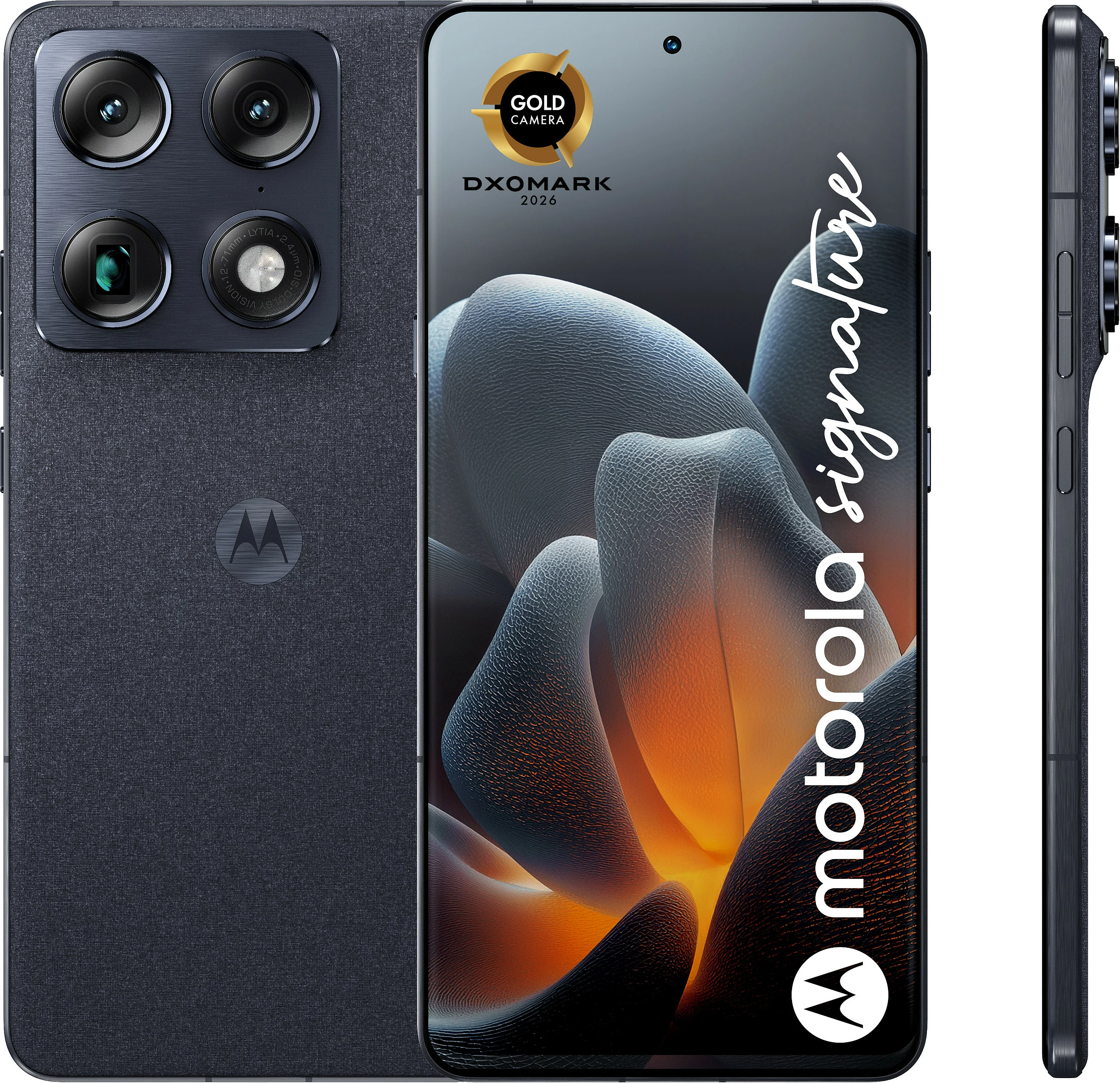 Celular Motorola signature, 16GB RAM, 512GB, 6.78", 50MP, 5G, Dark Blue