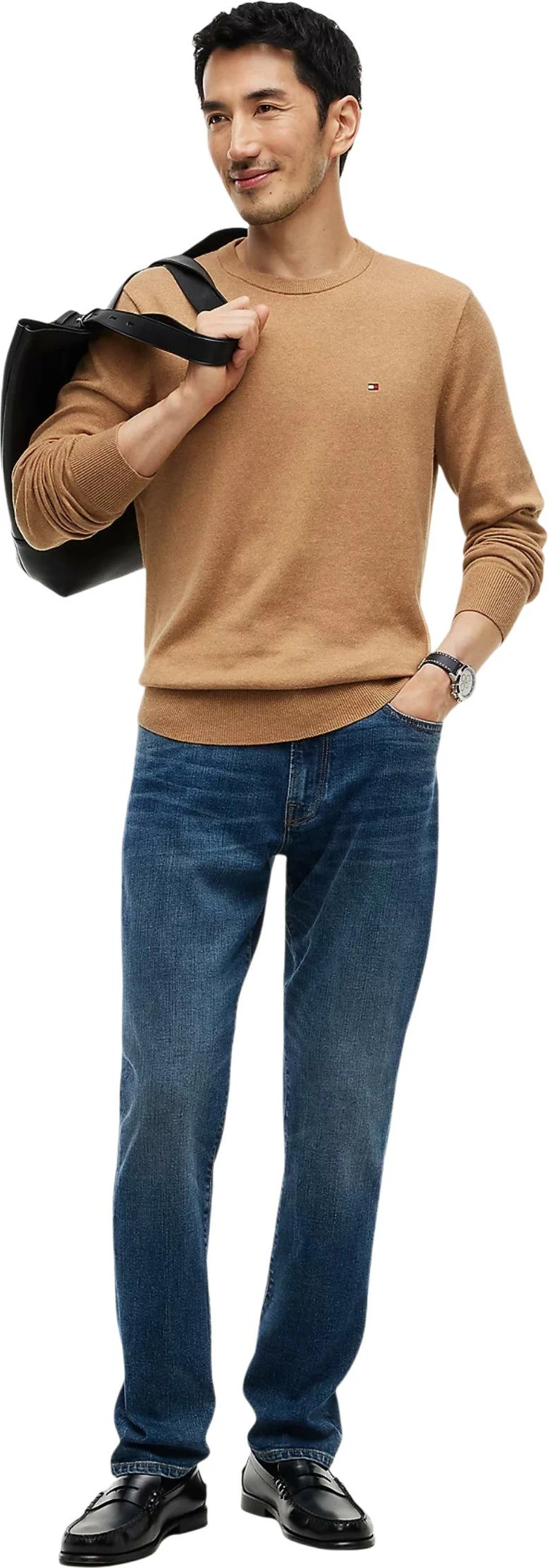 Xhemper për meshkuj Tommy Hilfiger MW0MW28046, bezhë e çelët [Madhësia: XL]
