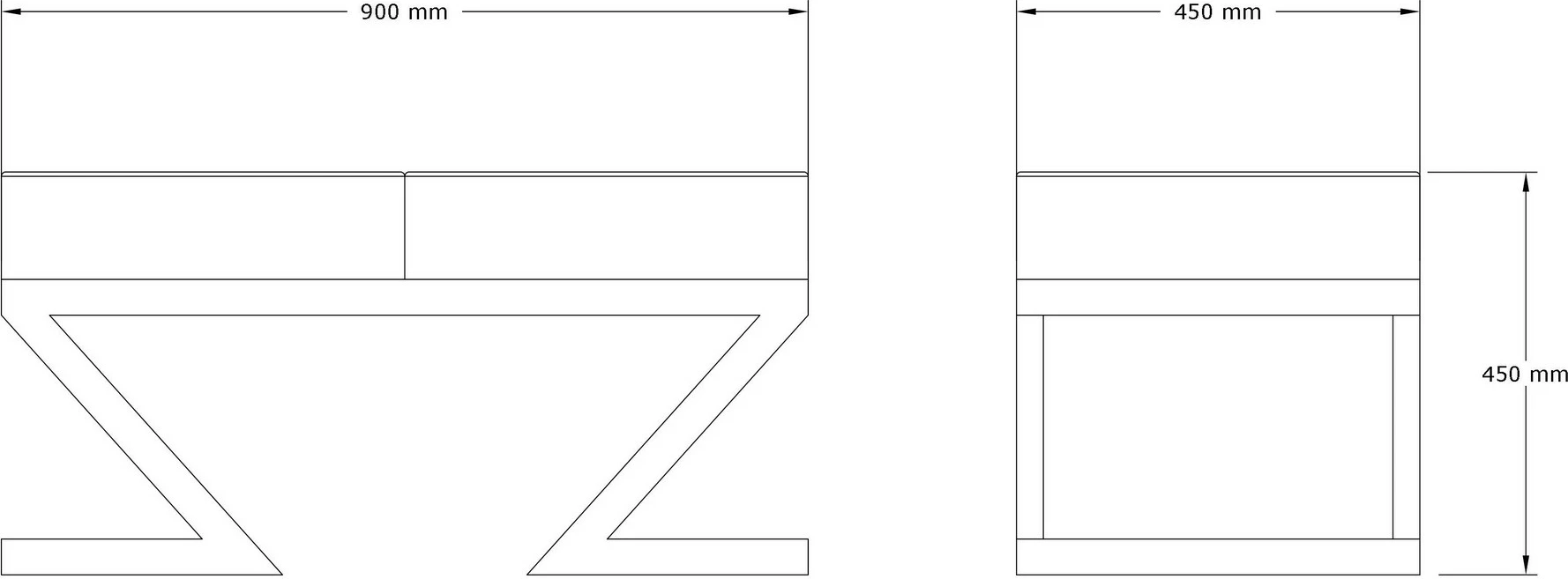 Pouf Atelier del Sofa, kadife, ngjyrë bezhë-portokalli-kafe, 90x45x45cm