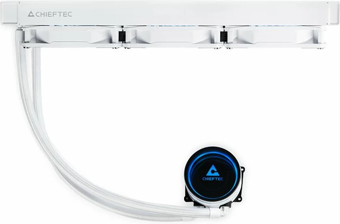 Ftohje me ujë AIO për CPU Chieftec Iceberg White 360 ARGB CLC-360-RGB-W, radiator 360mm, 3x120mm PWM, e bardhë
