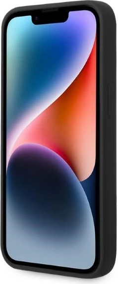 Mbështjellës Karl Lagerfeld KLHMP14MSNCHBCK për iPhone 14 Plus 6.7", silikon, MagSafe, zi