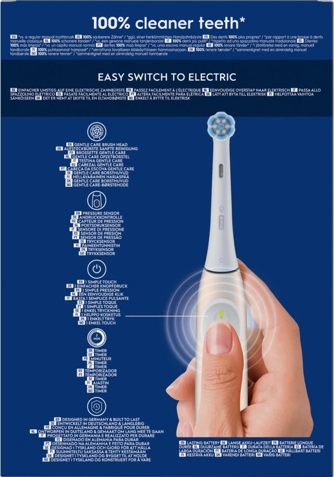 Furçë dhëmbësh elektrike Oral-B iO Series 2, 2 doreza, 2 koka, Night Black/Calm Pink