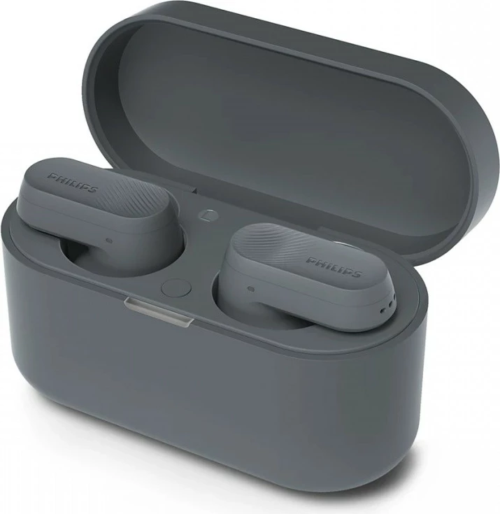 Kufje in-ear pa tela me ANC, Philips TAT3509GY/00, Bluetooth 5.3, IPX4, deri 24 orë, gri
