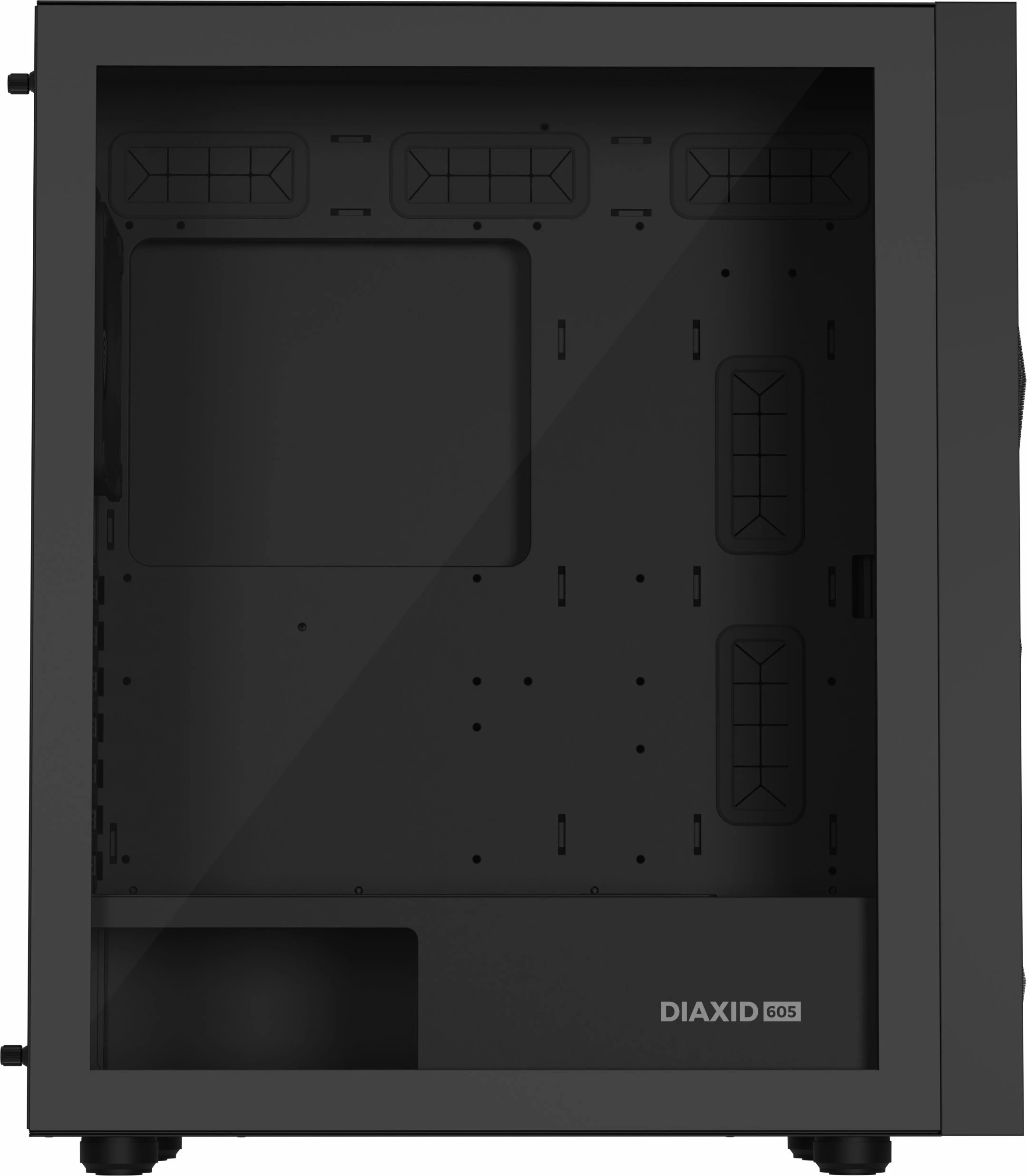 Kasë GENESIS Diaxid 605F NPC-2046 midi tower ATX, USB-C, pa furnizim, e zezë