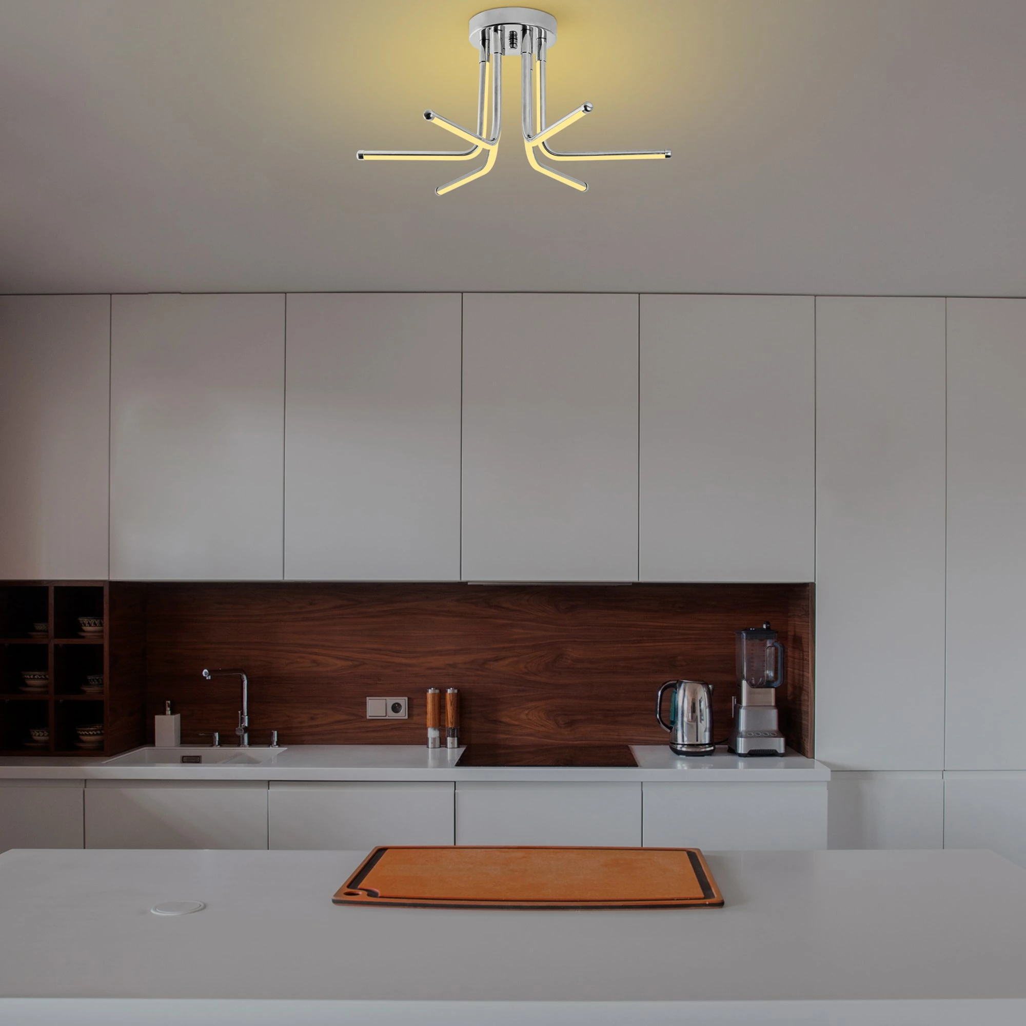 Llambë tavani Opviq, Leddaisy, krom, 55x25x55cm