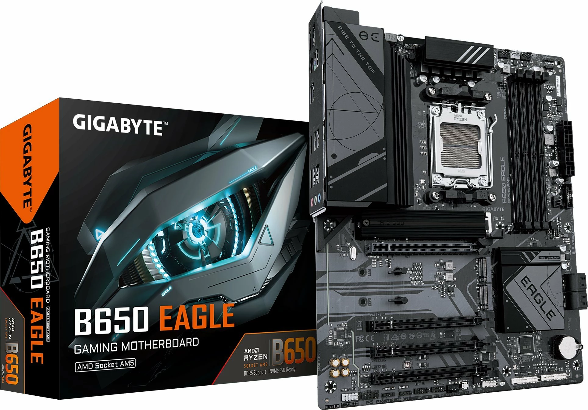 Pllakë amë Gigabyte B650 EAGLE, AM5, ATX, DDR5, e zezë
