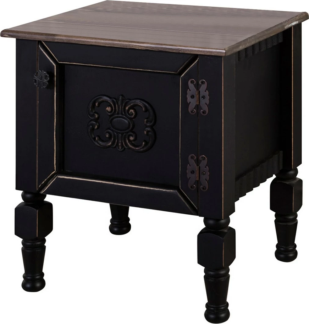 Komodinë nate Hanah Home, Ada, ngjyrë e zezë