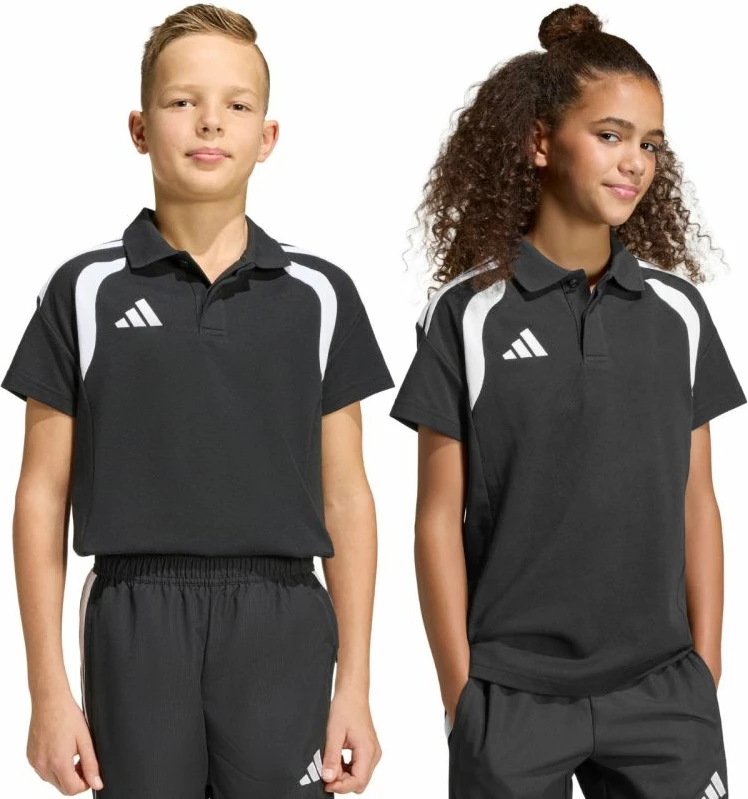 Maicë polo për fëmijë adidas Tiro 26 League KF3407, e zezë