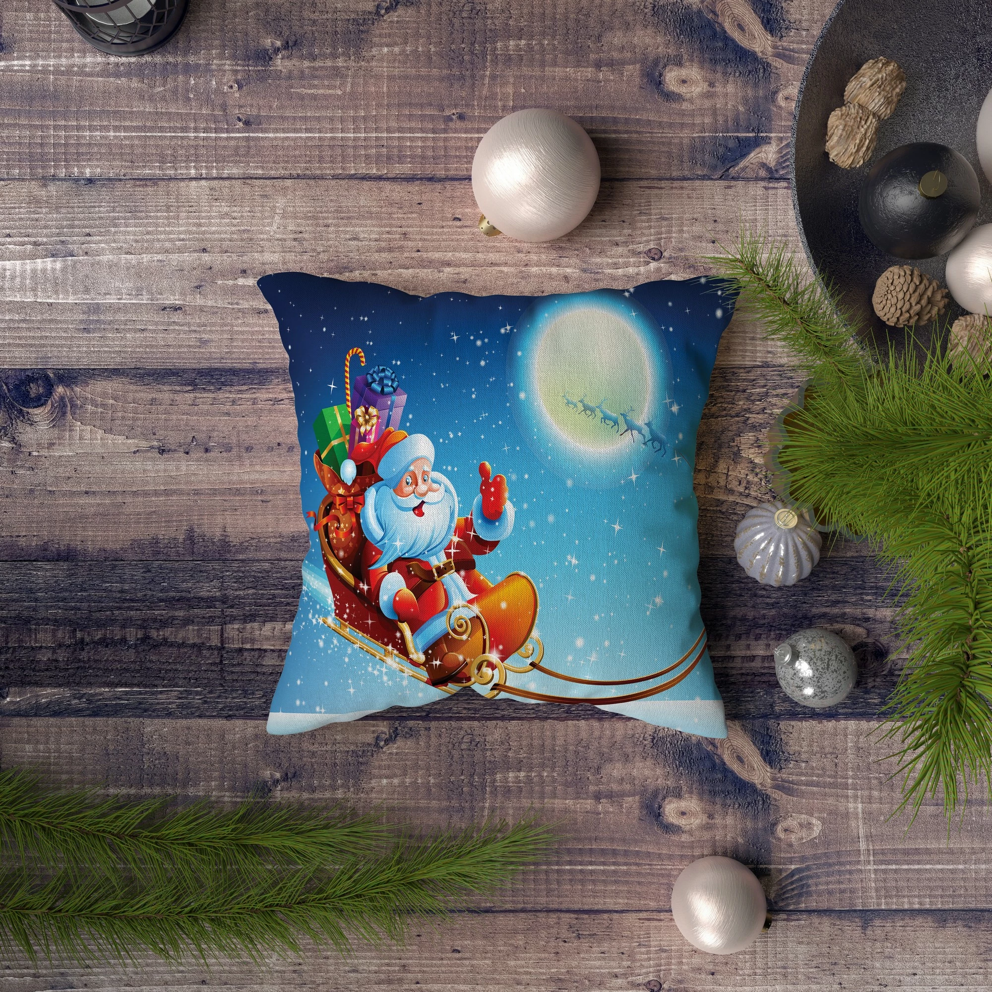 Jastëk dekorativ Aberto Design, NYXMAS138, shumëngjyrësh, 43x43cm
