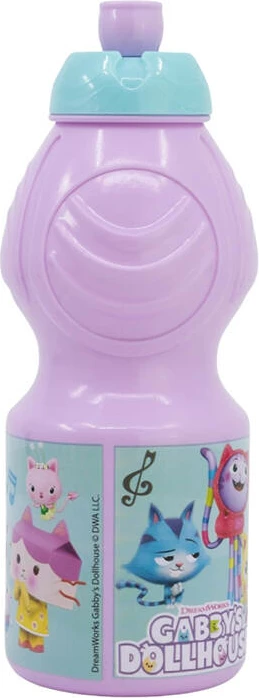 Bidon sportiv Stor 21232 Gabby's Dollhouse, 400 ml, rozë