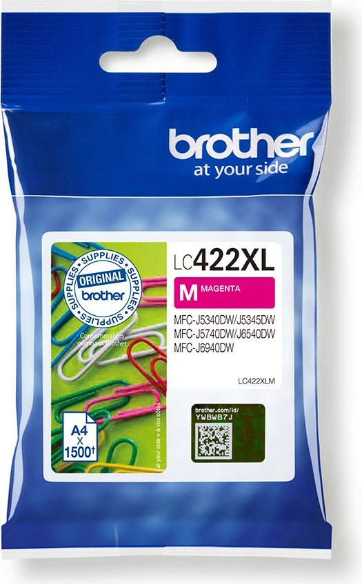 Toner Brother LC422XL Magenta, për MFC-J5340DW/J5345DW/J5740DW/J6540DW/J6940DW, 1500 faqe