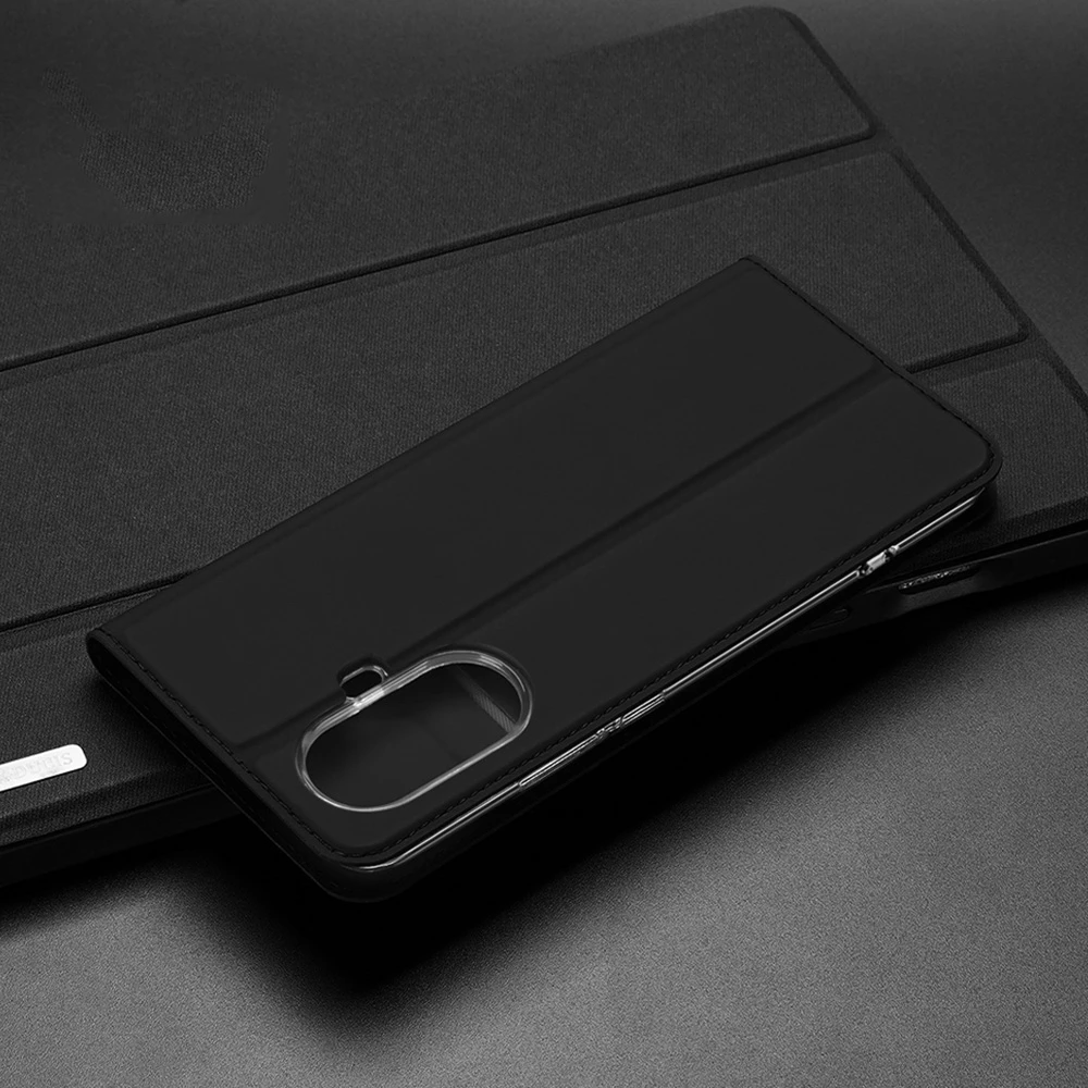 Mbështjellës Dux Ducis Skin Pro për Realme 10 5G / Realme 9i 5G, me kapak, xhep kartele, funksion standi, e zezë