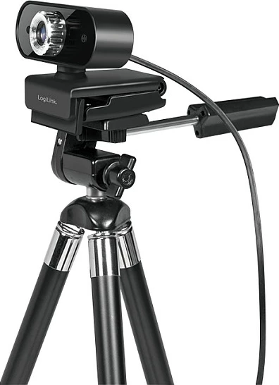 Webcam LogiLink UA0371, Full HD 1080p, 30fps, me mikrofon, e zezë/argjendtë