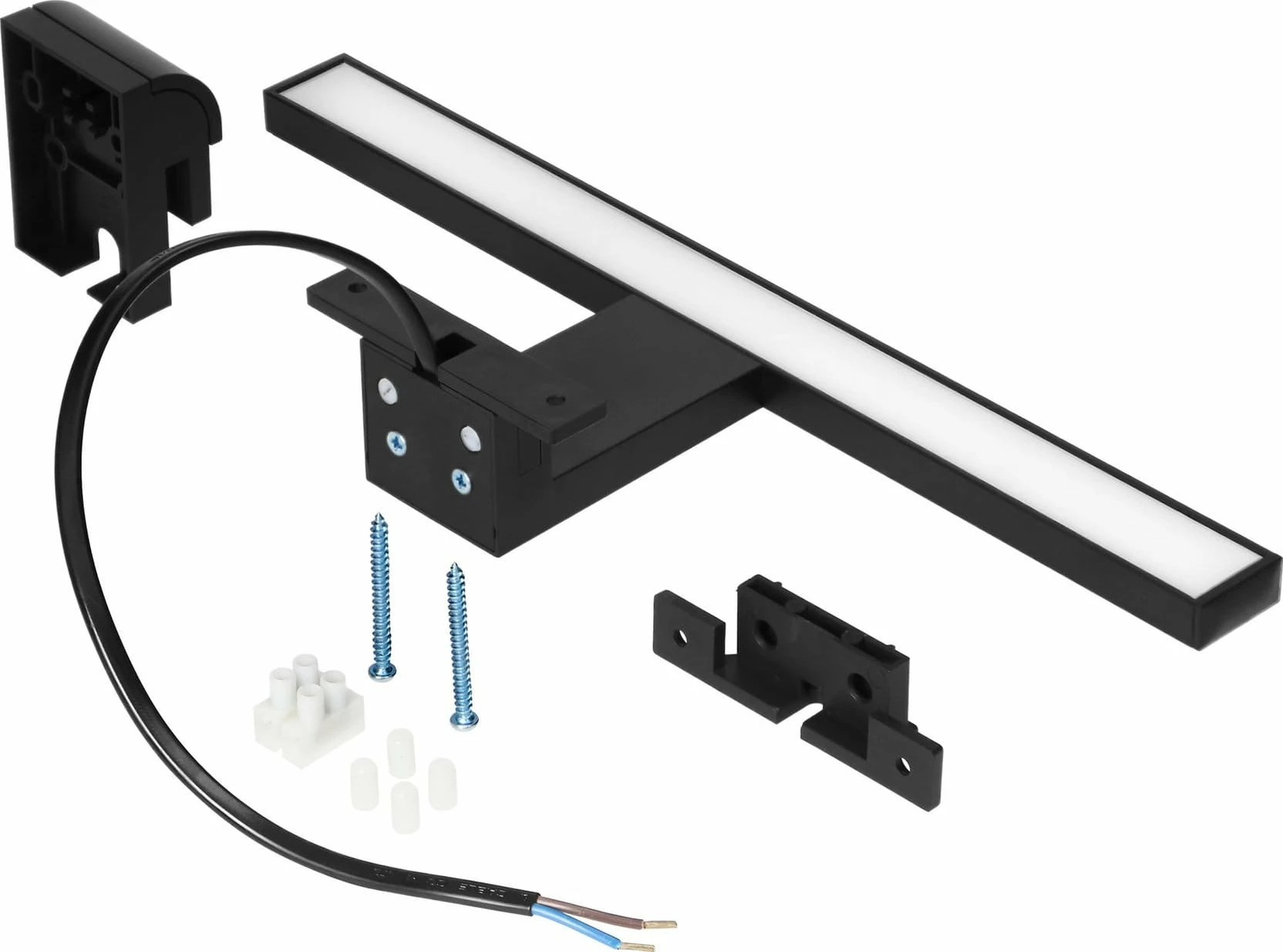 Aplikë muri Orno NORTES AD-OM-6120L4/B LED 5W 320lm 4000K 30cm, e zezë