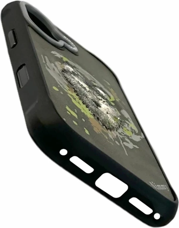Kapak MagSafe Nimmy Wilk për iPhone 17, gri e errët