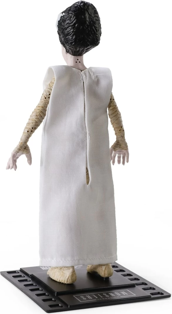Figurinë e lakueshme NOBLE COLLECTION Bendyfigs Universal Monsters Bride of Frankenstein 19 cm, e bardhë