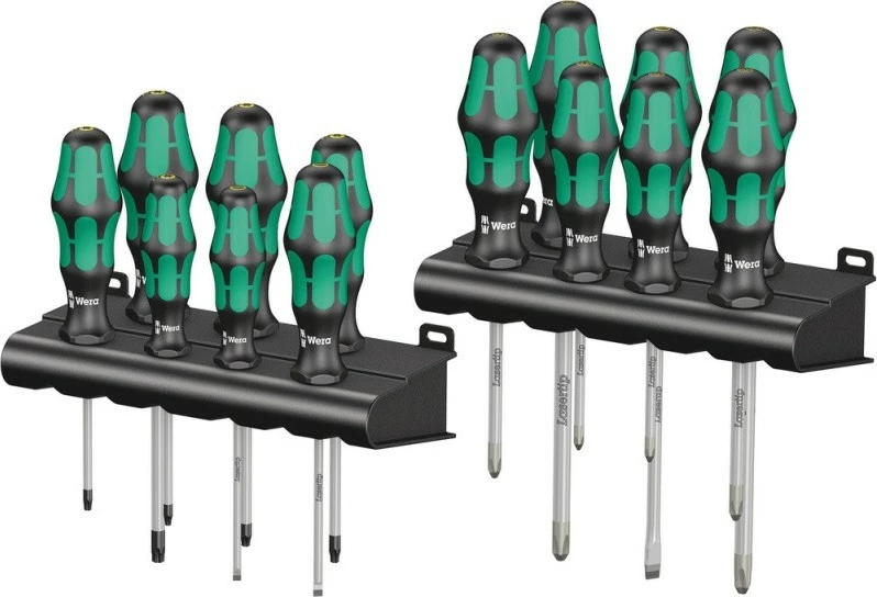 Set kaçavidash Wera Big Pack 300, 190 mm, 50 mm, e zezë/e gjelbër