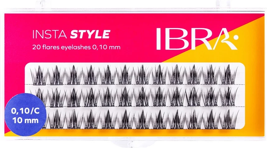 Kllastera për qerpikë Ibra Insta Style për femra 10mm e zezë 1 copë